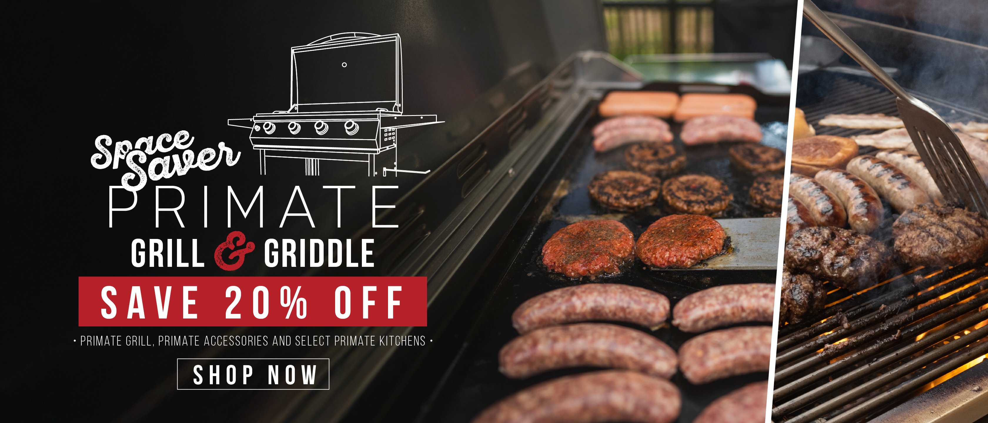 Save 20% On the Primate Grill & Griddle